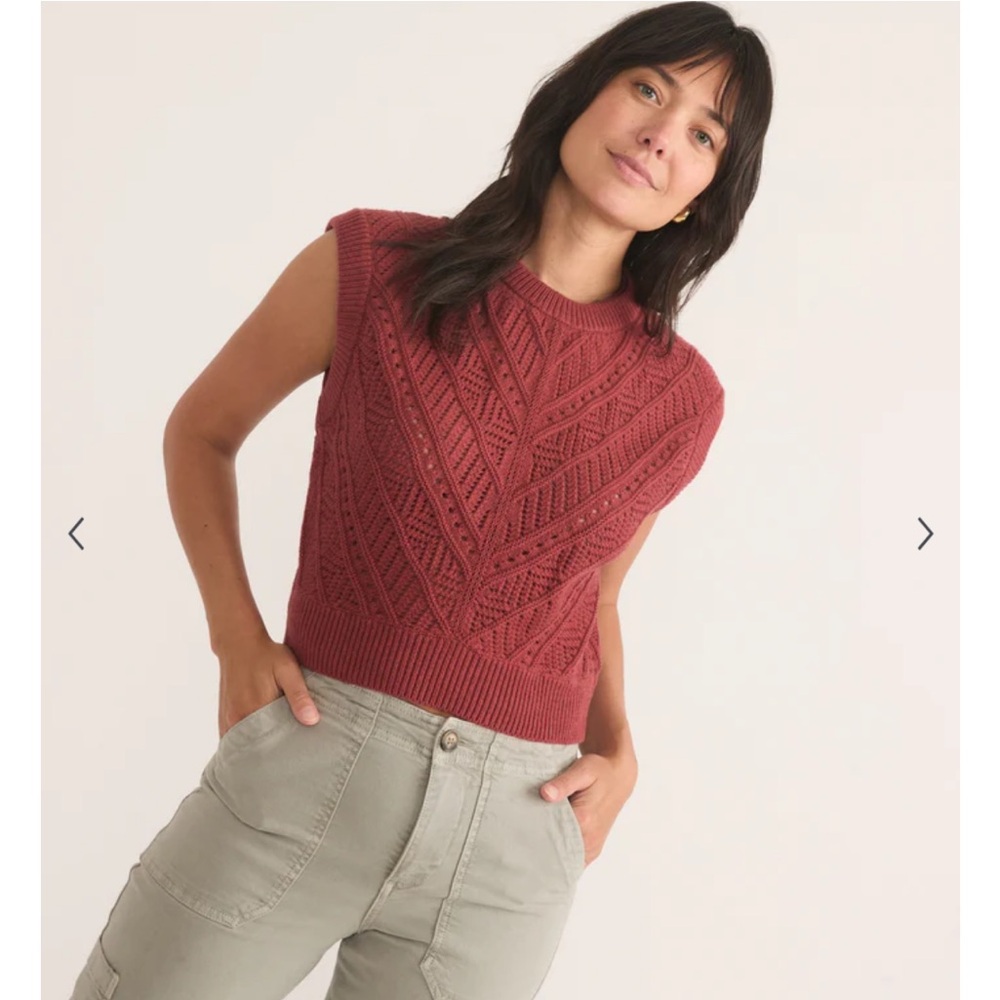Marine Layer Brooke Sweater Vest Size Large